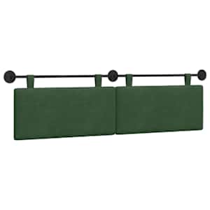 Závěsné čelo postele Jungle Green Žebrovaná látka - obrázek 2