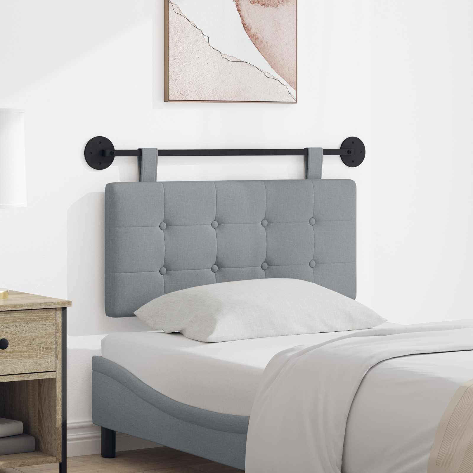 vidaXL Tablie de pat suspendata tesatura