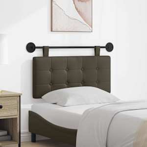 Viseče vzglavje postelje Siva Umetno usnje