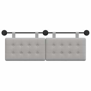 Závěsná čelní deska Oblačno šedá 130 x 55 x 5 cm textil - obrázek 5