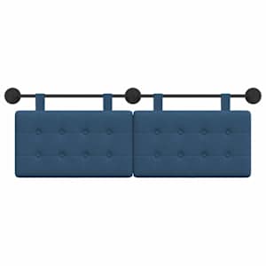 Závěsné čelo postele Modrá Textil - obrázek 5