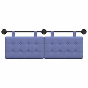 Závěsné čelo postele Modrá džínovina Textil - obrázek 5