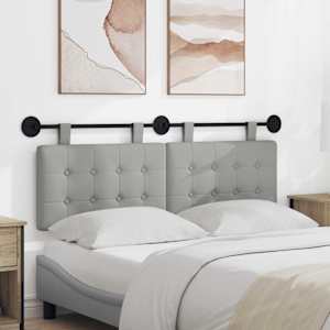 Viseče vzglavje postelje Oblačno siva blago