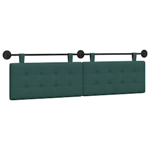 Závěsná čelní deska Tmavě zelená 170 x 55 x 5 cm textil - obrázek 2