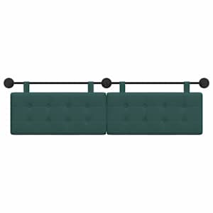 Závěsná čelní deska Tmavě zelená 170 x 55 x 5 cm textil - obrázek 5