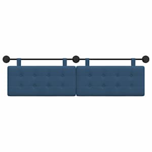Závěsné čelo postele Modrá textil - obrázek 5