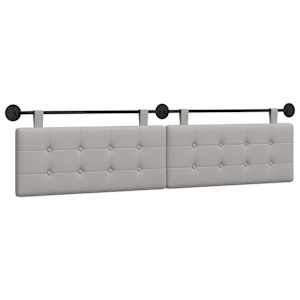 Závěsná čelní deska Oblačno šedá 210 x 55 x 5 cm textil - obrázek 2