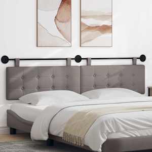 Závěsná čelní deska Nástěnný Taupe 210 x 55 x 5 cm textil - obrázek 1