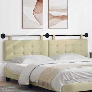 Viseče vzglavje postelje krema Umetno usnje