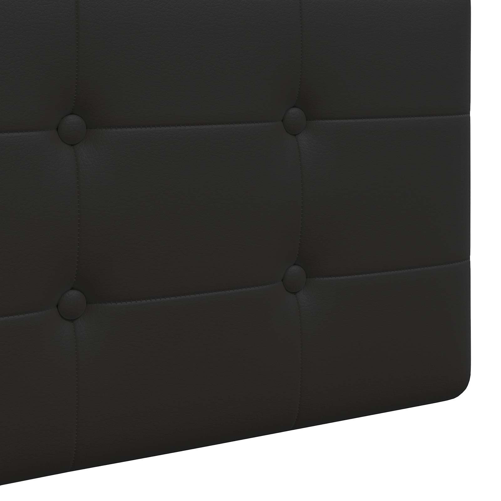 vidaXL Hängevorderseite Schwarz 210 x 55 x 5 cm Kunstleder – Bild 8