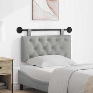 Viseče vzglavje postelje Oblačno siva Blago