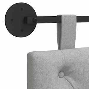 Závěsné čelo postele Oblačno šedá Textil - obrázek 9