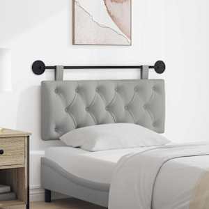 Viseče vzglavje postelje Oblačno siva Blago