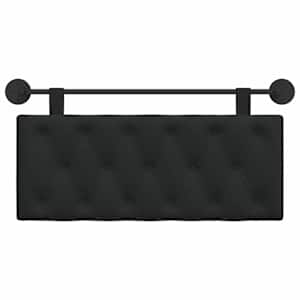 Závěsné čelo postele Černá Textil - obrázek 5