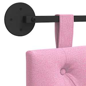 Závěsné čelo postele Růžová Textil - obrázek 9