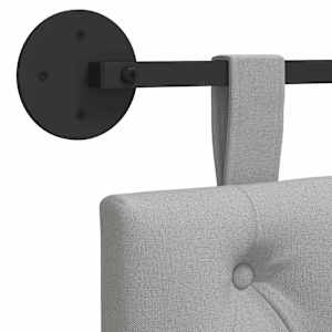 Závěsné čelo postele Oblačno šedá Textil - obrázek 9