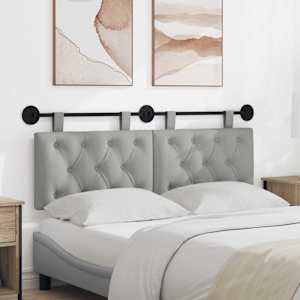 Viseče vzglavje postelje Oblačno siva Blago