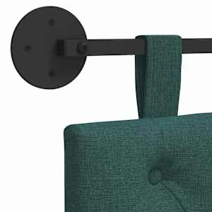 Závěsné čelo postele Tmavě zelená Textil - obrázek 9