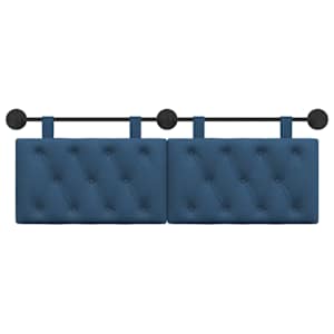 Závěsné čelo postele Modrá Textil - obrázek 5