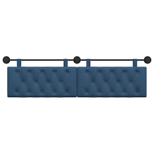 Závěsné čelo postele Modrá Textil - obrázek 5