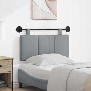 Viseče vzglavje postelje Svetlo siva blago