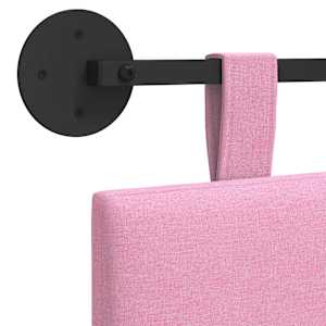 Závěsné čelo postele Růžová Textil - obrázek 9
