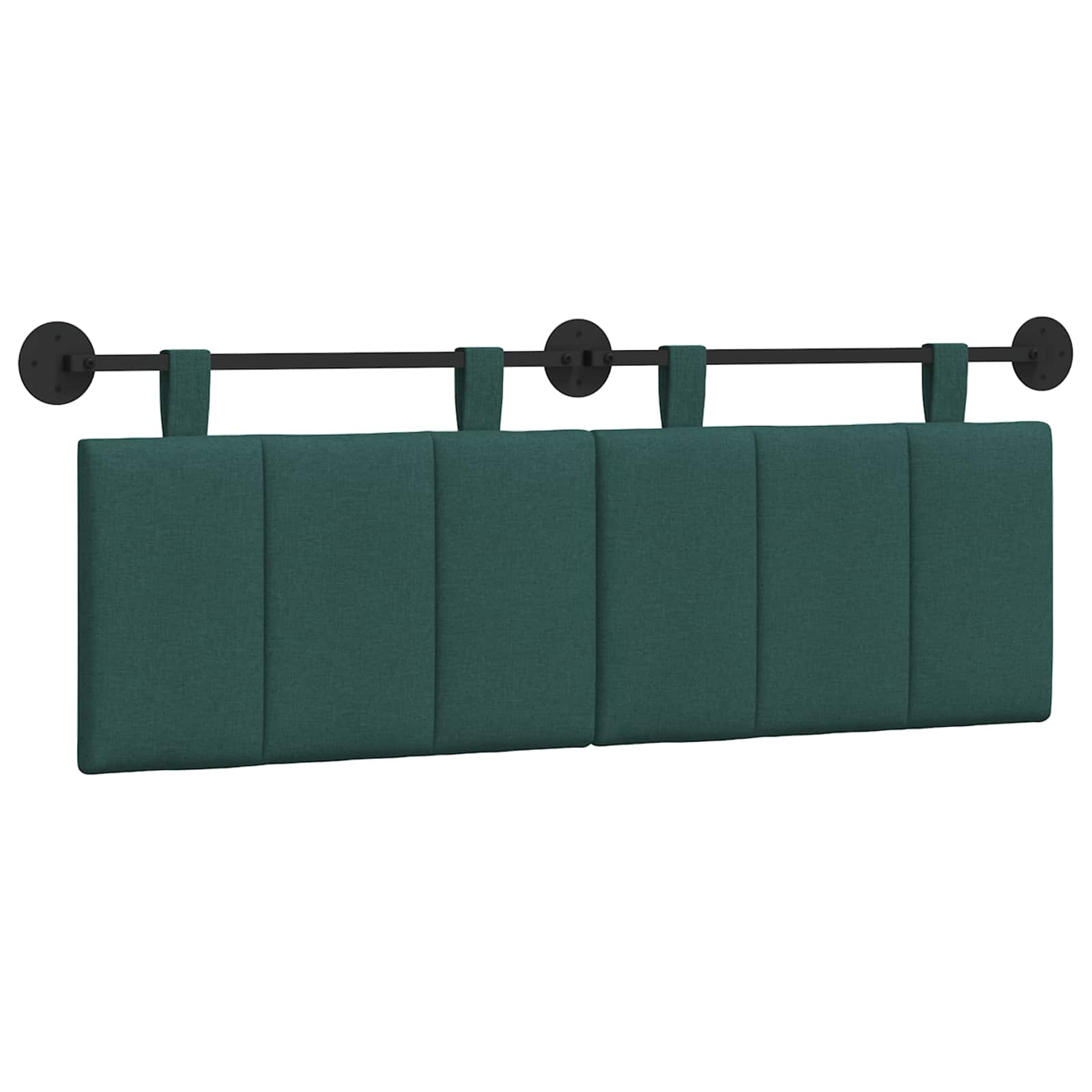 vidaXL Hangend hoofdbord Stof groen, foto 3