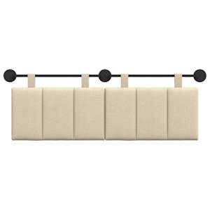 Závěsné čelo postele Krémová textil - obrázek 5