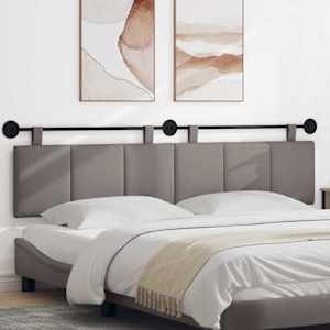 Viseče vzglavje postelje Taupe Blago