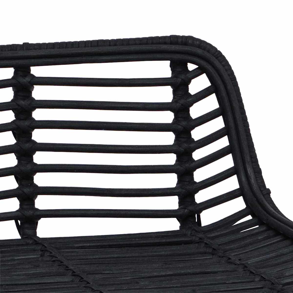 Barbænk 2 stk. 44 x 45 x 76 cm Rattan og Stål - Billede 8