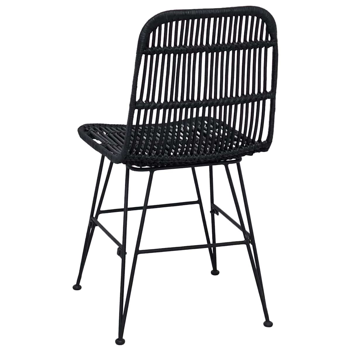 Spisestol 2 stk. Rattan og Stål 41 x 55 x 85 cm - Billede 7