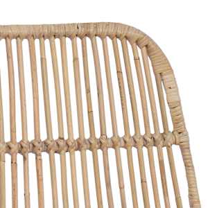 Barová stolička 2 pcs Přírodní 44 x 54 x 96 cm Ratan a ocel - obrázek 8