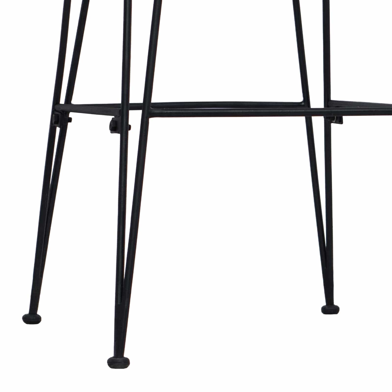 Barski stol 2 pcs Črna 44 x 55 x 109 cm Rattan in jeklo - slika 9