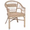 vidaXL Virna Tool Rotang Naturaalne 60 x 60 x 81 cm