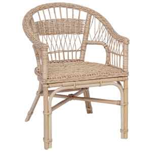 vidaXL Virna Tool Rotang Naturaalne 60 x 60 x 81 cm
