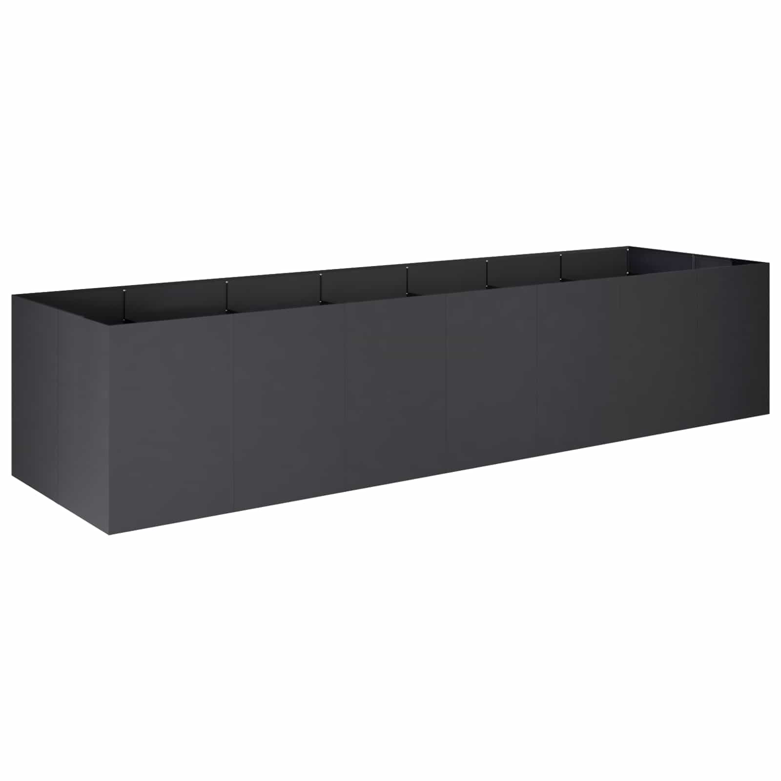 Plantenbak Zwart 280 x 80 x 60 cm Koudgewalst staal image 2