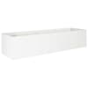 vidaXL Aia istutuspot Valge 280 x 80 x 60 cm K&uuml;lmvalmistatud teras