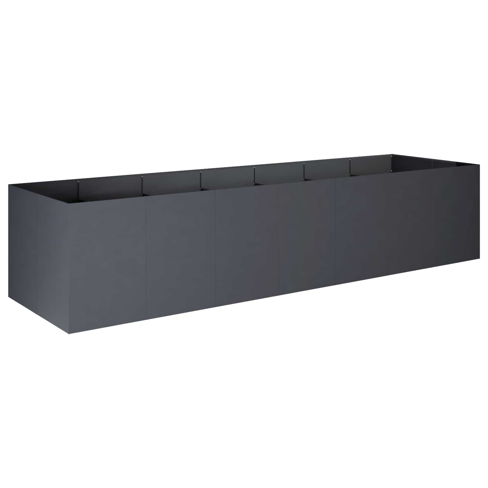 Plantenbak Antraciet 280 x 80 x 60 cm Koudgewalst staal image 2