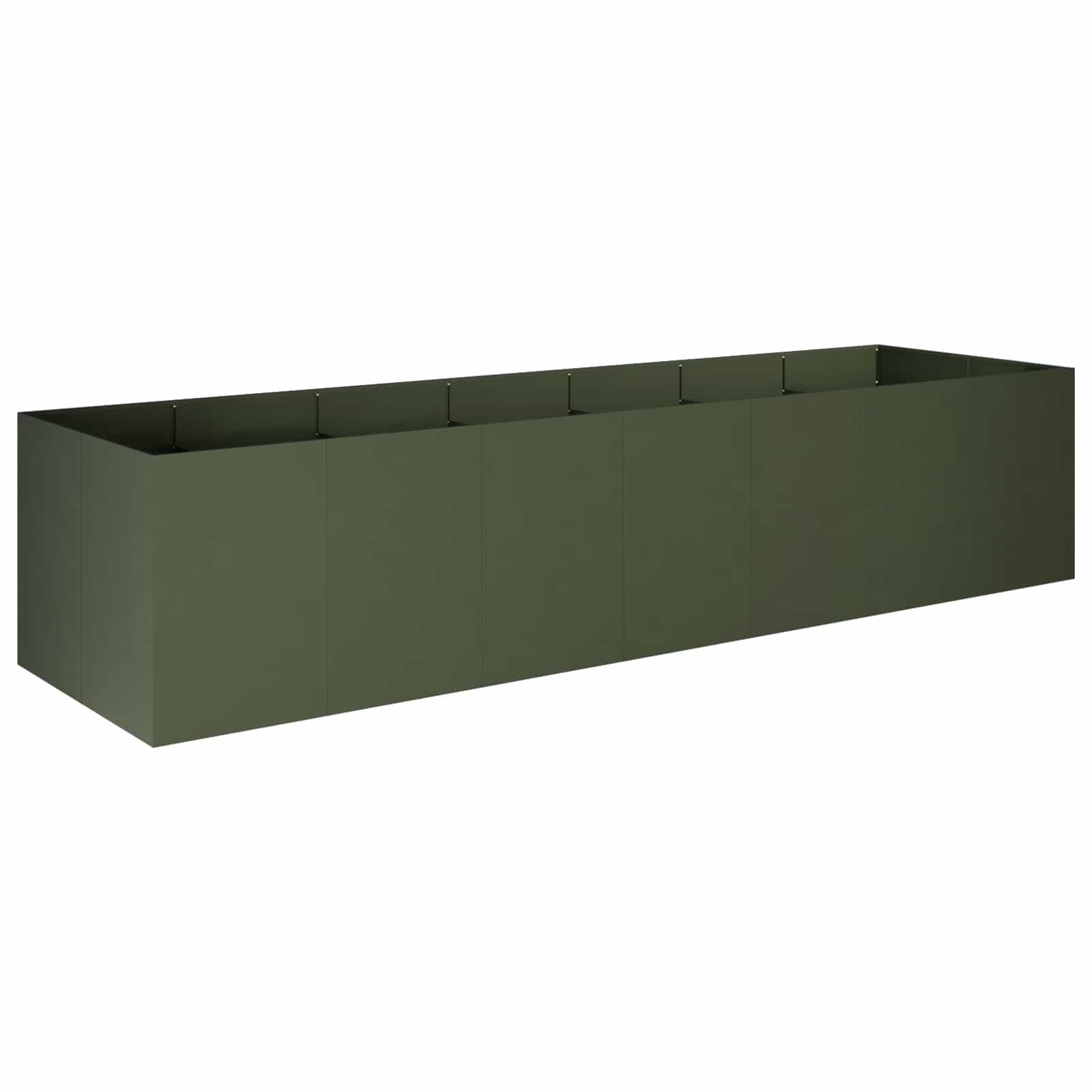 Plantenbak Olijfgroen 280 x 80 x 60 cm Koudgewalst staal image 2