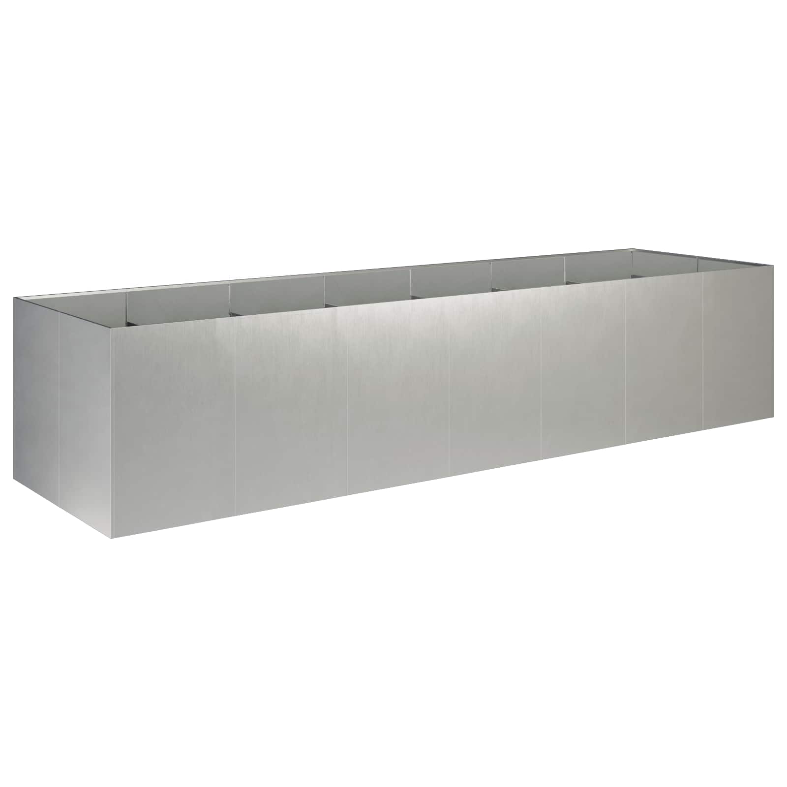Plantenbak zilver 280 x 80 x 60 cm Roestvrij staal image 2