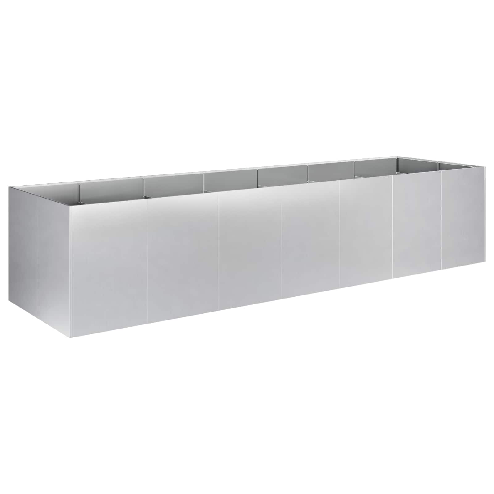 Plantenbak zilver 280 x 80 x 60 cm Gegalvaniseerd staal image 2
