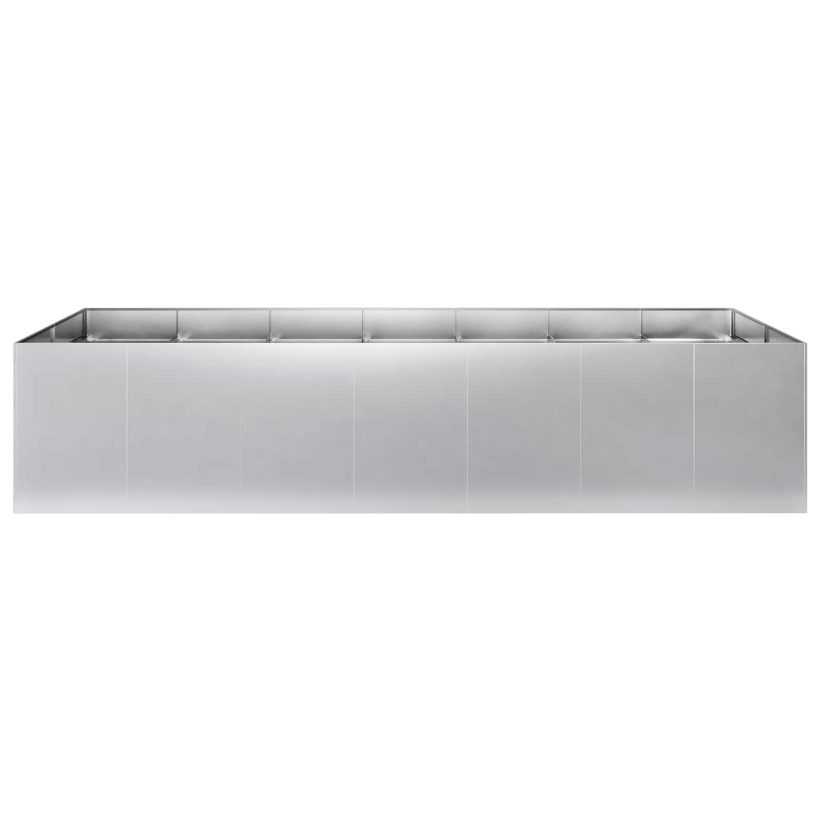Plantenbak zilver 280 x 80 x 60 cm Gegalvaniseerd staal image 3