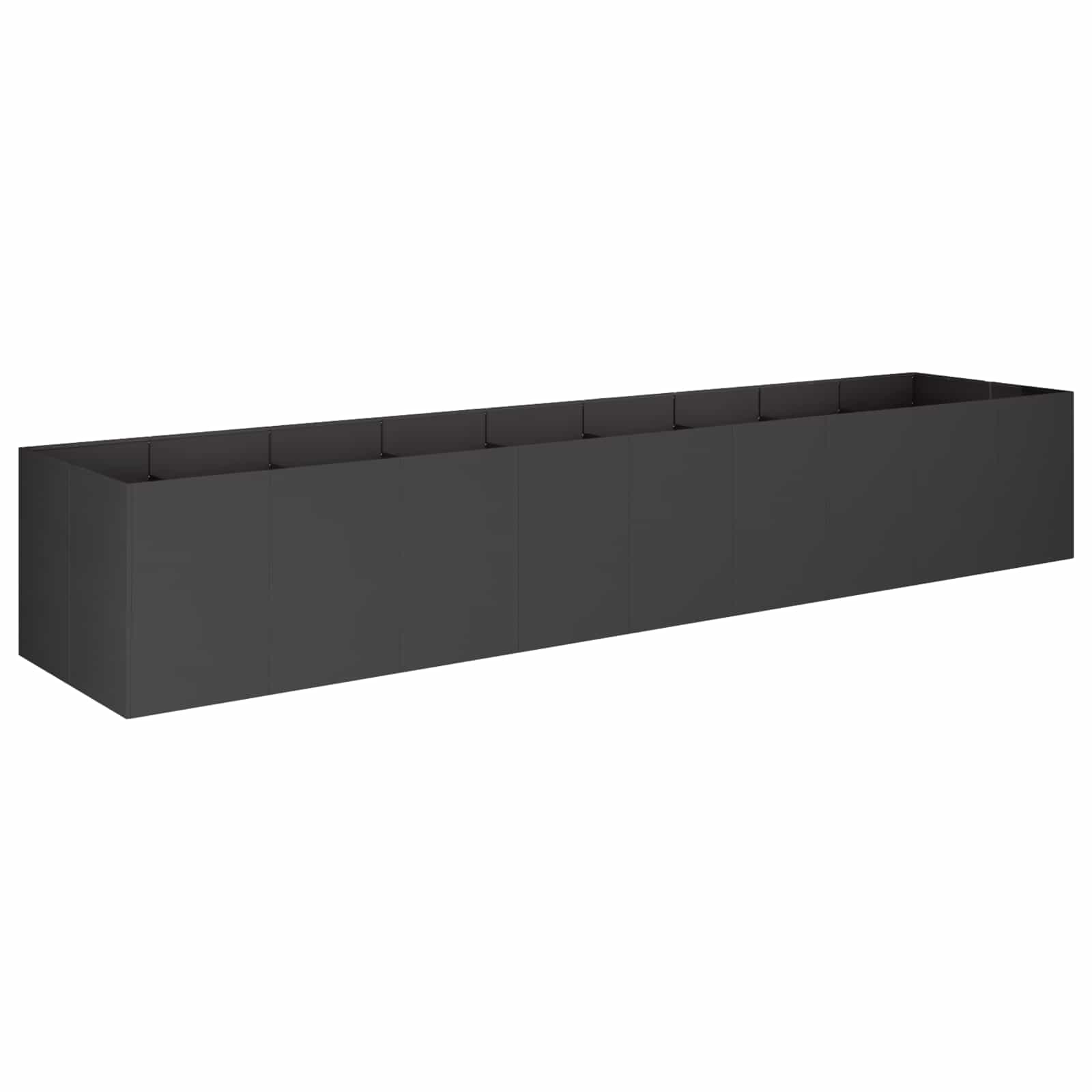 Plantenbak Zwart 360 x 80 x 60 cm Koudgewalst staal image 2
