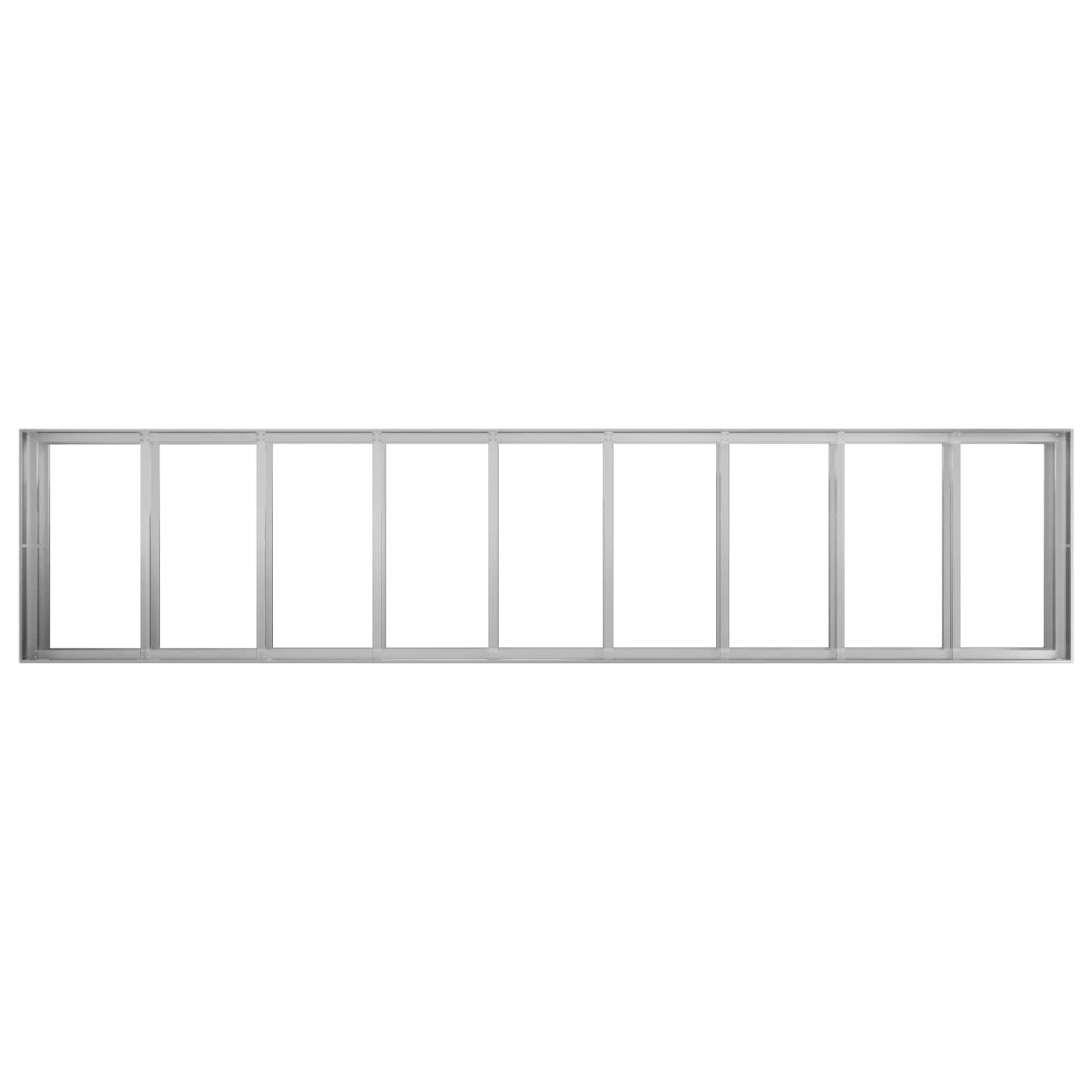 Plantenbak zilver 360 x 80 x 60 cm Gegalvaniseerd staal image 4