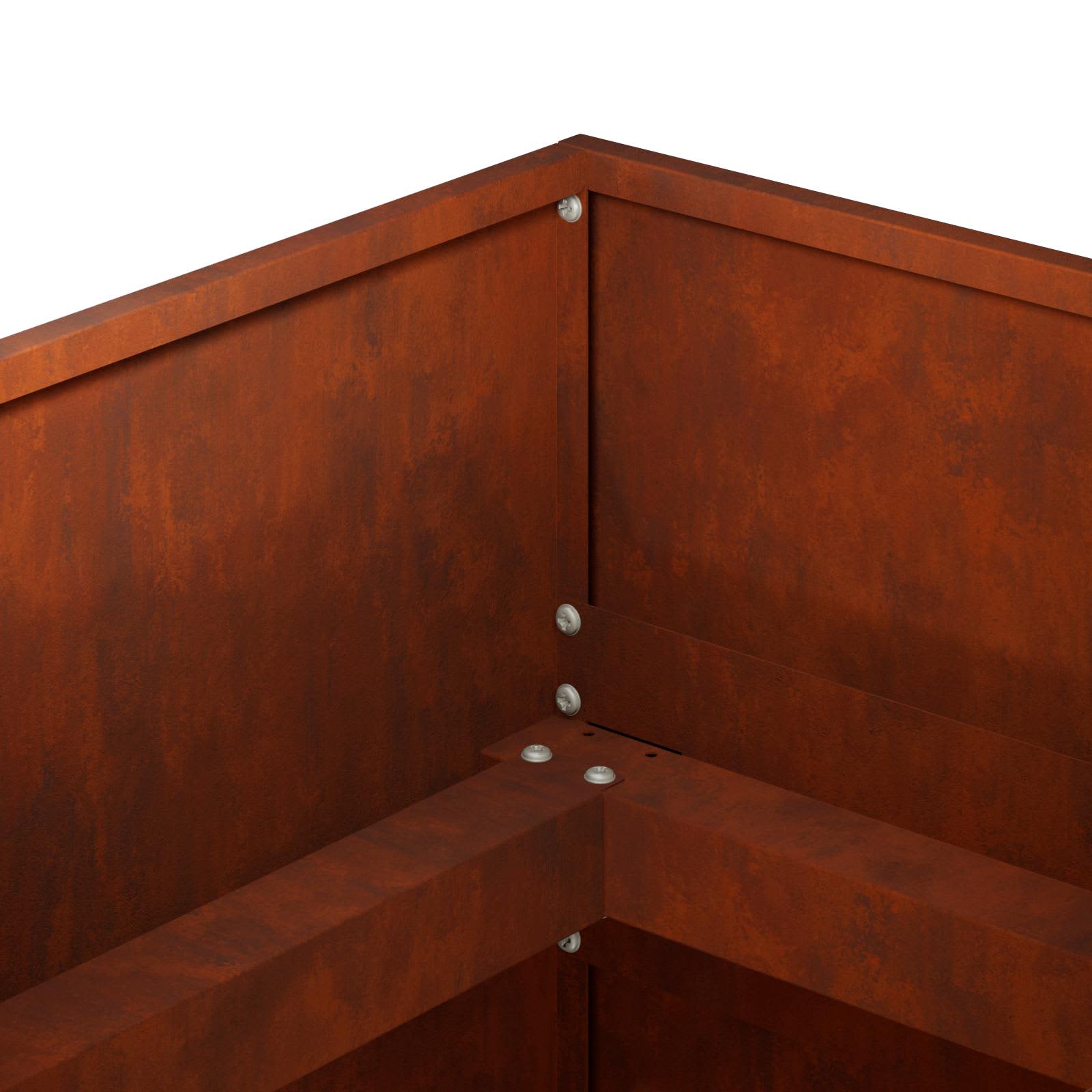 Plantenbak Roestkleurig 360 x 80 x 60 cm weervast staal image 6