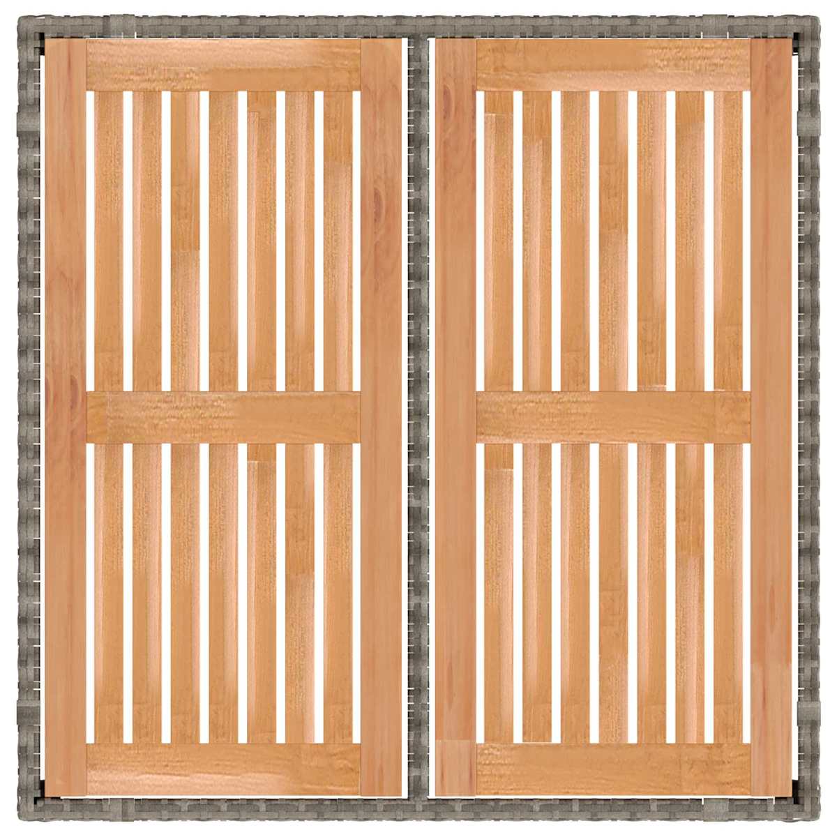 Udendørs spise sæt 5 stk. PE rattan og pulverlakeret stål - Billede 6