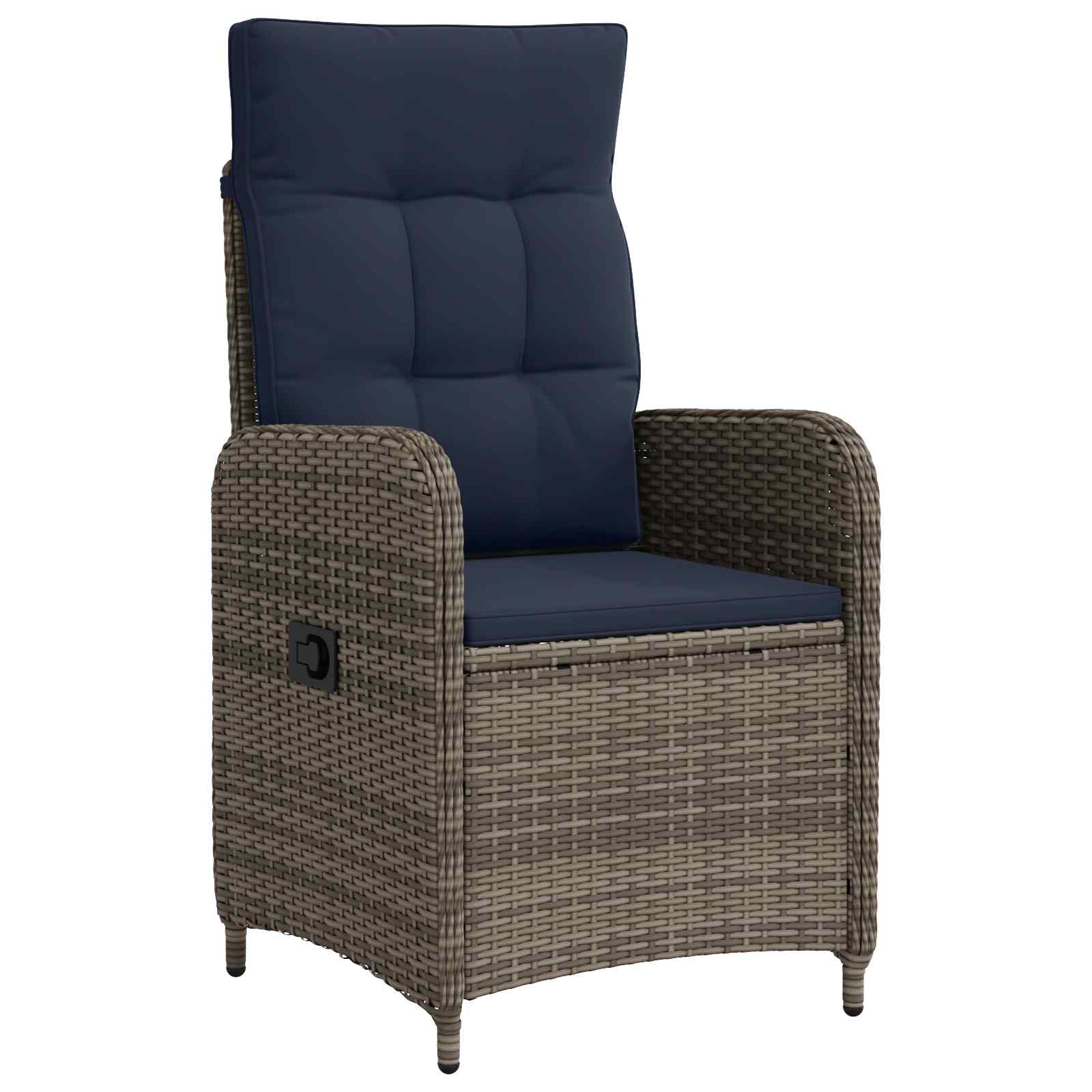 vidaXL Outdoortisch-Set 9 stk. PE Rattan und pulverbeschichteter Stahl – Bild 4