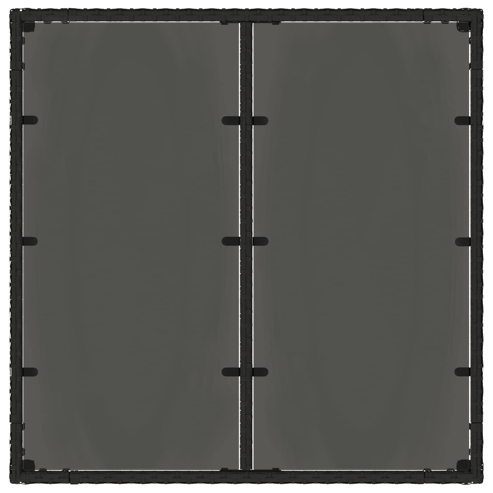 Zunanja jedilnica 3 pcs PE ratan in prašno premazano jeklo - slika 4