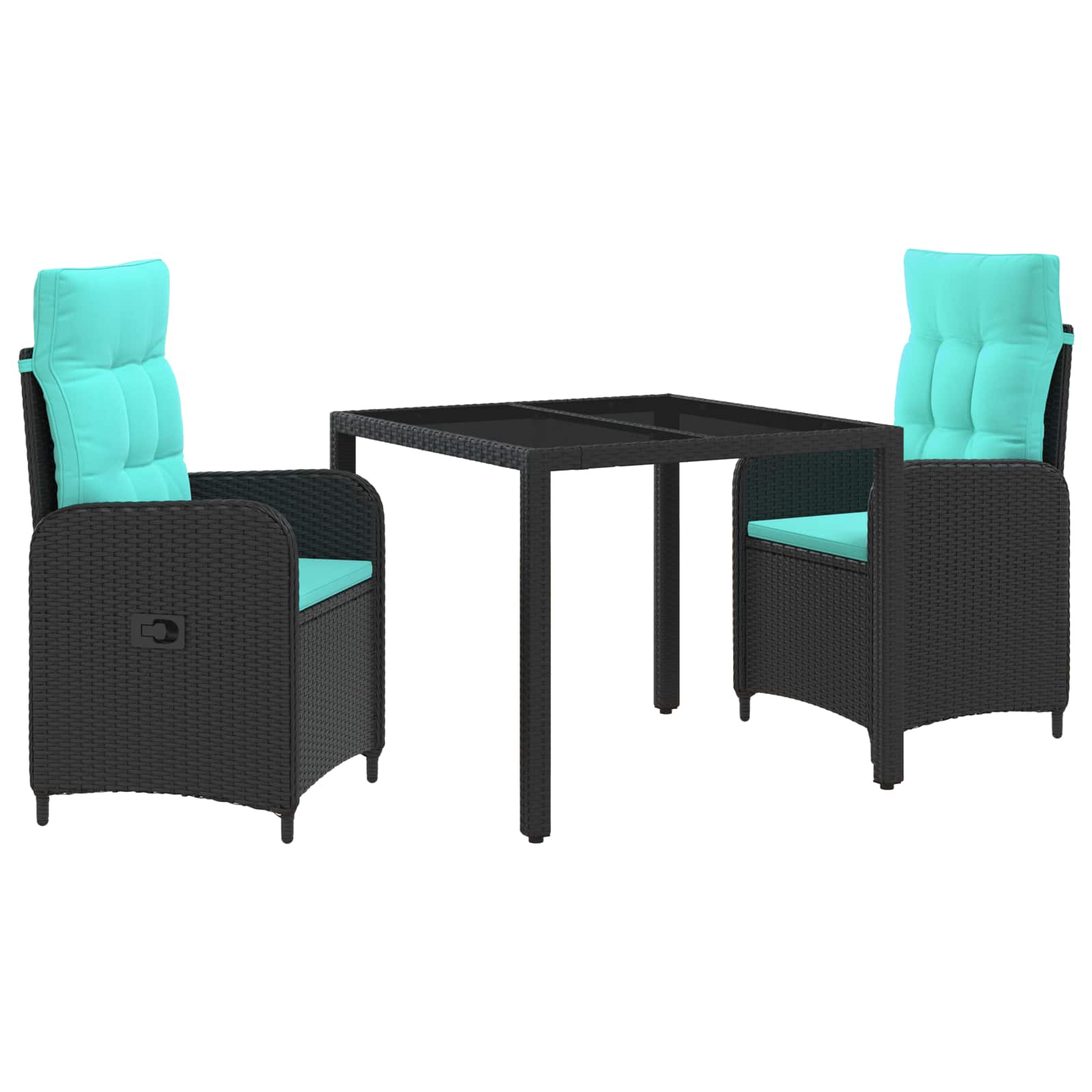 Zunanja jedilnica 3 pcs poli ratan - slika 2
