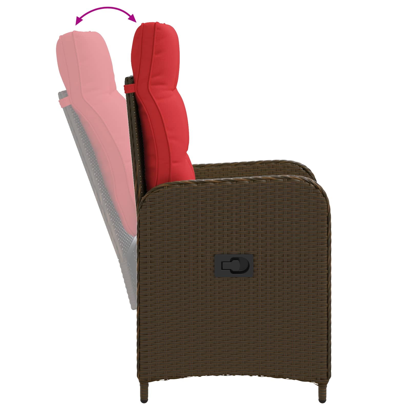 Zunanja jedilnica 3 pcs poli ratan - slika 8